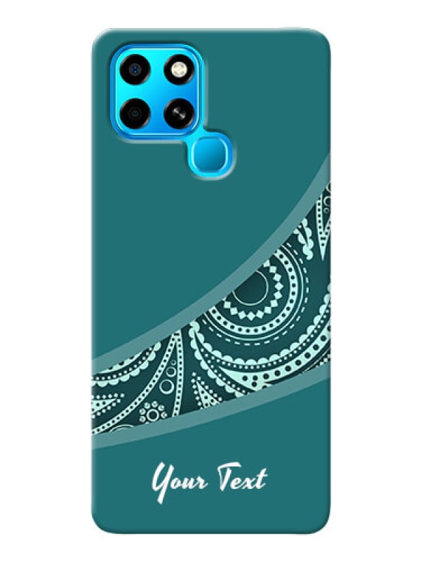 Custom Infinix Smart 6 Custom Phone Covers: semi visible floral Design