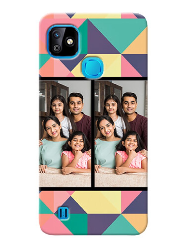 Custom Infinix Smart HD 2021 personalised phone covers: Bulk Pic Upload Design