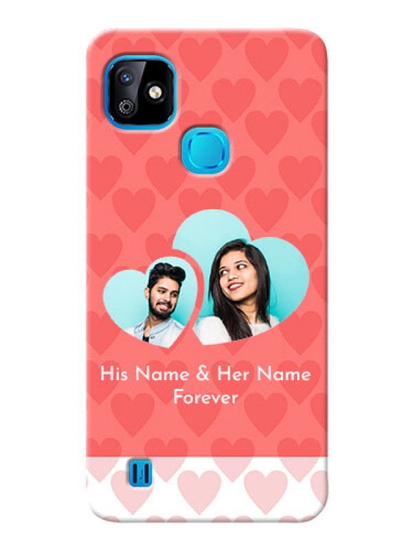 Custom Infinix Smart HD 2021 personalized phone covers: Couple Pic Upload Design