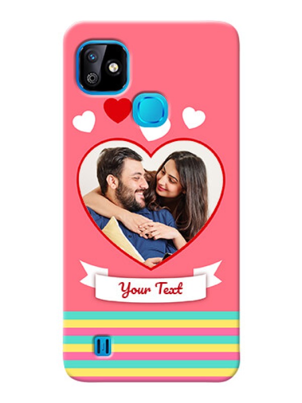 Custom Infinix Smart HD 2021 Personalised mobile covers: Love Doodle Design