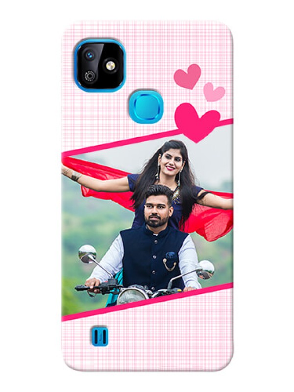 Custom Infinix Smart HD 2021 Personalised Phone Cases: Love Shape Heart Design