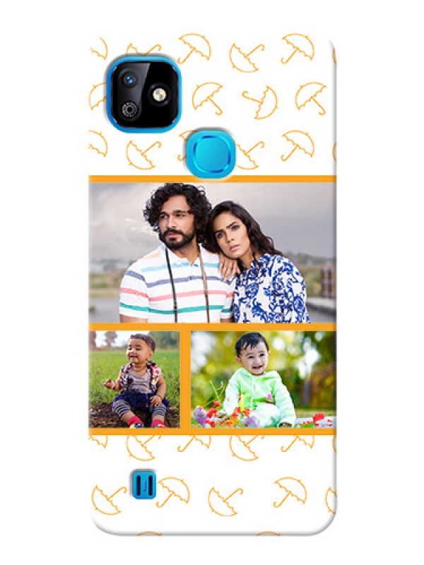 Custom Infinix Smart HD 2021 Personalised Phone Cases: Yellow Pattern Design