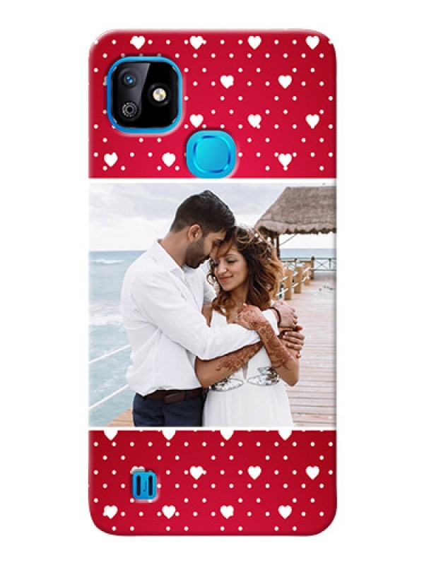 Custom Infinix Smart HD 2021 custom back covers: Hearts Mobile Case Design