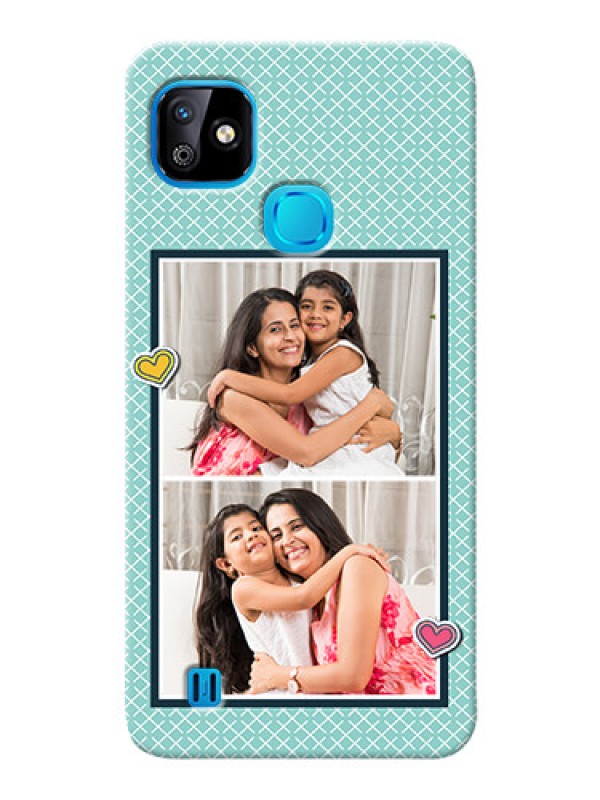 Custom Infinix Smart HD 2021 Custom Phone Cases: 2 Image Holder with Pattern Design