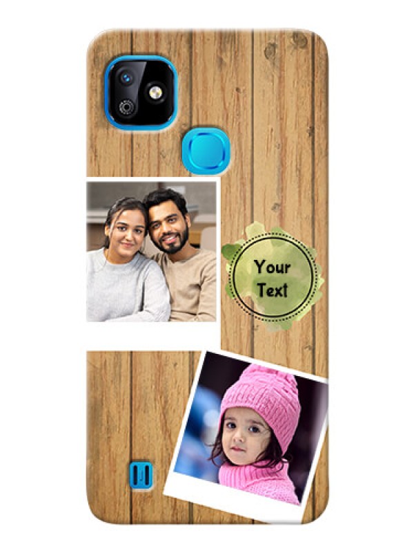 Custom Infinix Smart HD 2021 Custom Mobile Phone Covers: Wooden Texture Design