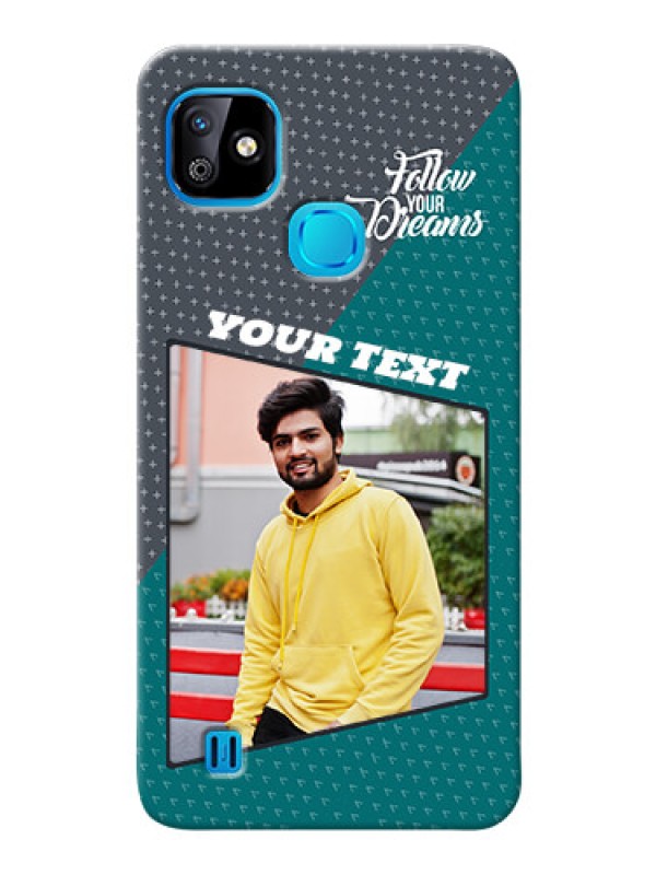 Custom Infinix Smart HD 2021 Back Covers: Background Pattern Design with Quote