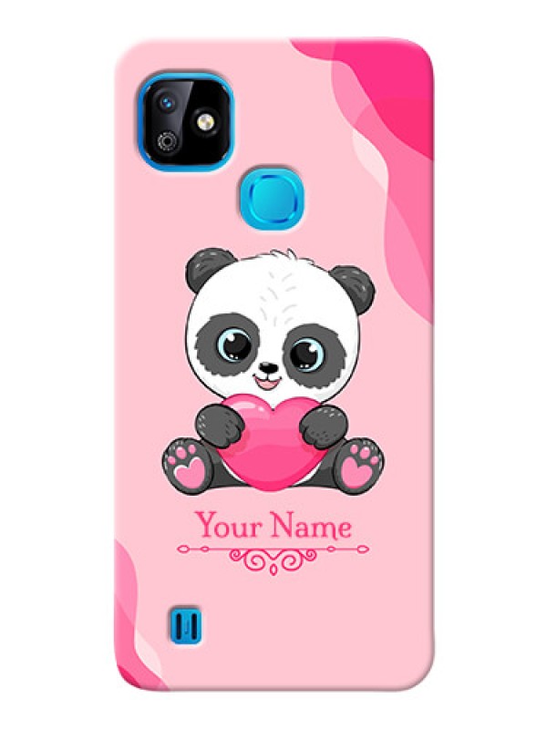 Custom Infinix Smart Hd 2021 Mobile Back Covers: Cute Panda Design