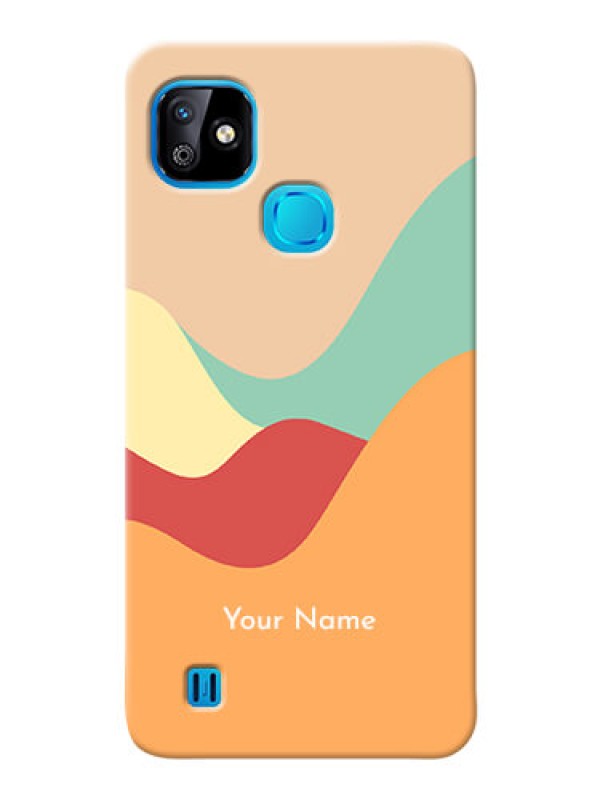 Custom Infinix Smart Hd 2021 Custom Mobile Case with Ocean Waves Multi-colour Design