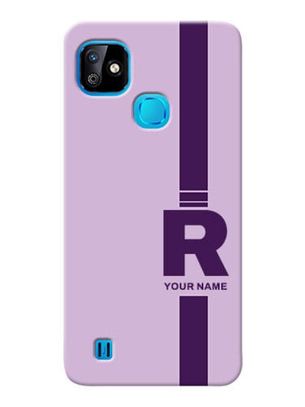 Custom Infinix Smart Hd 2021 Custom Phone Covers: Simple dual tone stripe with name Design
