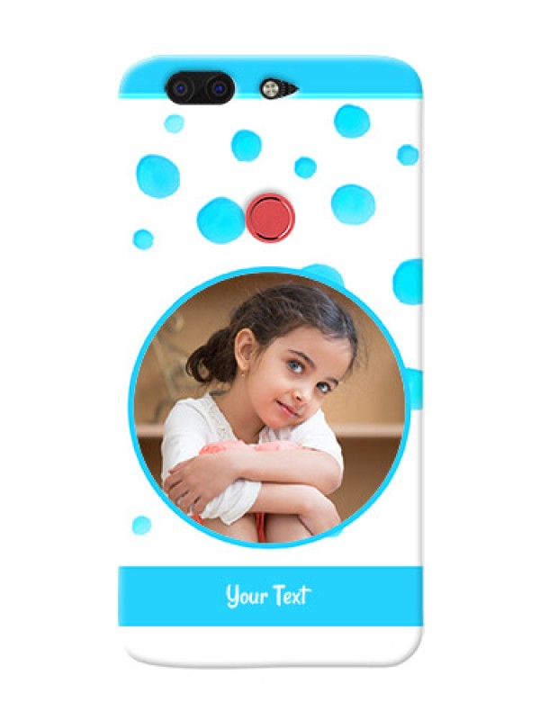 Custom Infinix Zero 5 Custom Phone Covers: Blue Bubbles Pattern Design