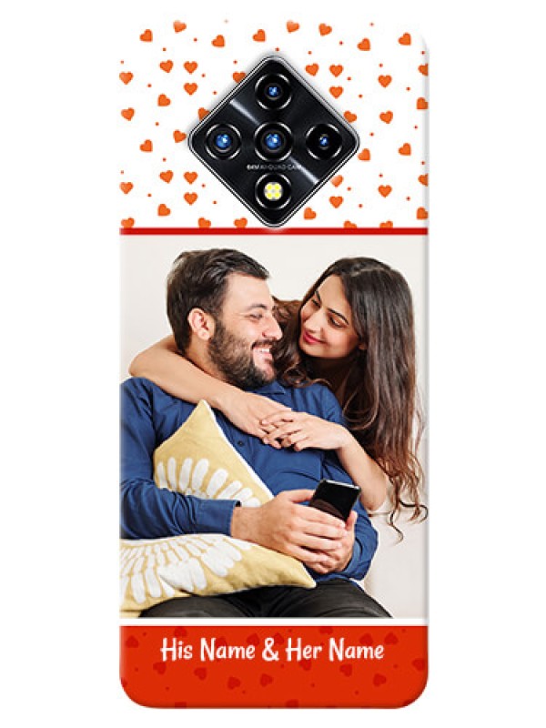 Custom Infinix Zero 8i Phone Back Covers: Orange Love Symbol Design
