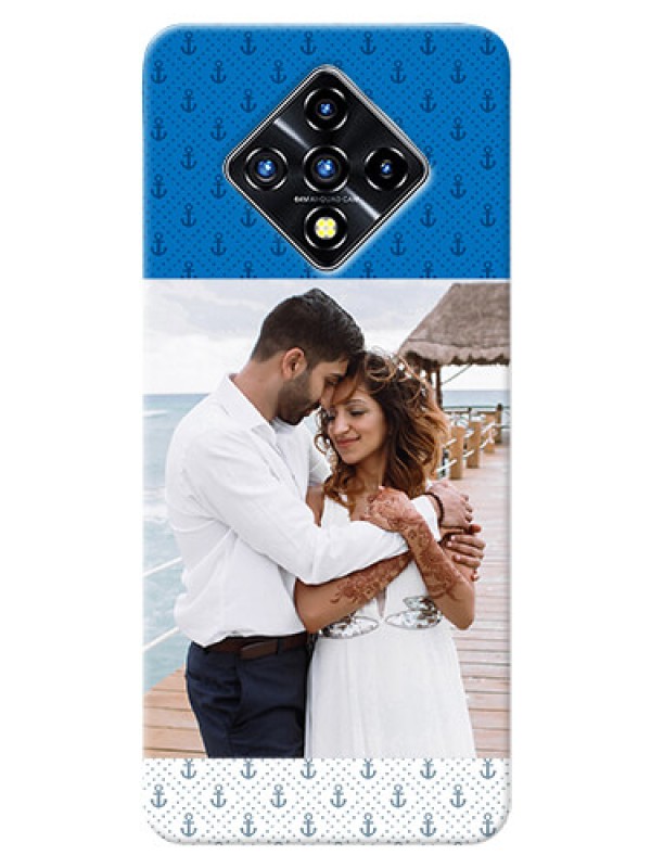 Custom Infinix Zero 8i Mobile Phone Covers: Blue Anchors Design