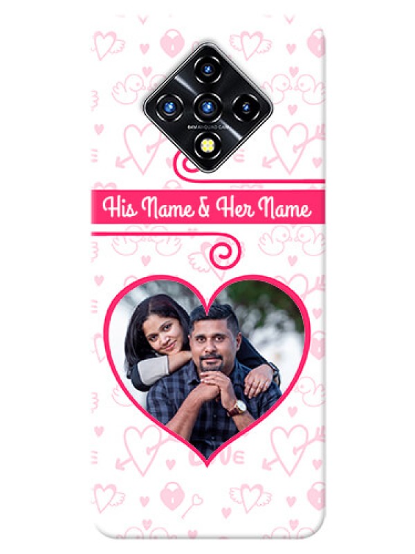 Custom Infinix Zero 8i Personalized Phone Cases: Heart Shape Love Design