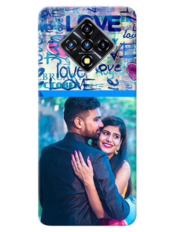 Custom Infinix Zero 8i Mobile Covers Online: Colorful Love Design