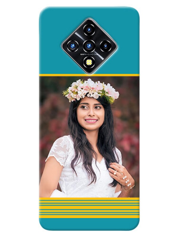 Custom Infinix Zero 8i personalized phone covers: Yellow & Blue Design 