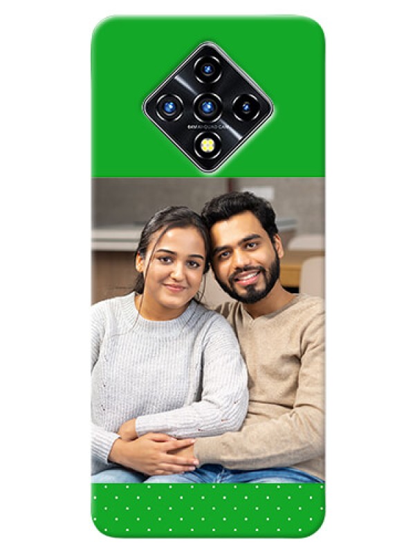 Custom Infinix Zero 8i Personalised mobile covers: Green Pattern Design