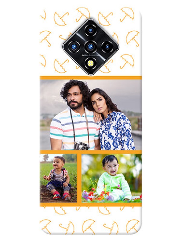 Custom Infinix Zero 8i Personalised Phone Cases: Yellow Pattern Design