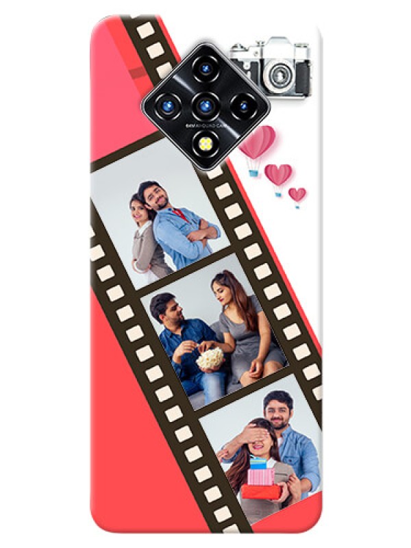 Custom Infinix Zero 8i custom phone covers: 3 Image Holder with Film Reel