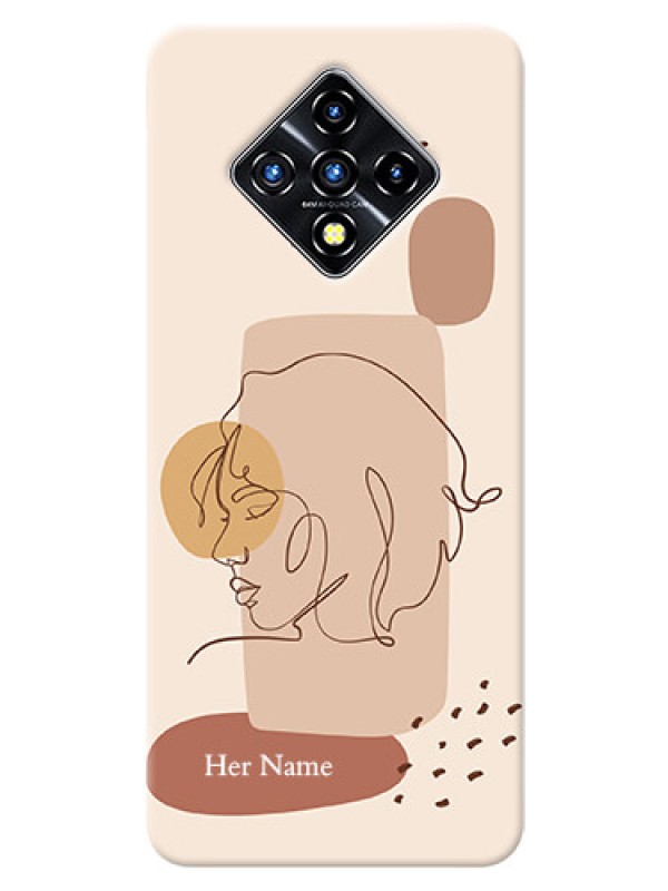 Custom Infinix Zero 8I Custom Phone Covers: Calm Woman line art Design