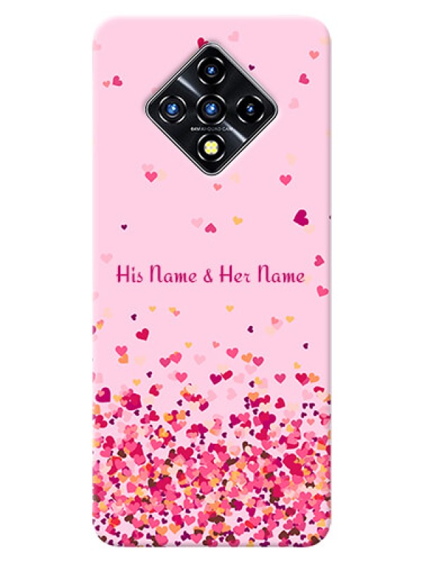 Custom Infinix Zero 8I Phone Back Covers: Floating Hearts Design