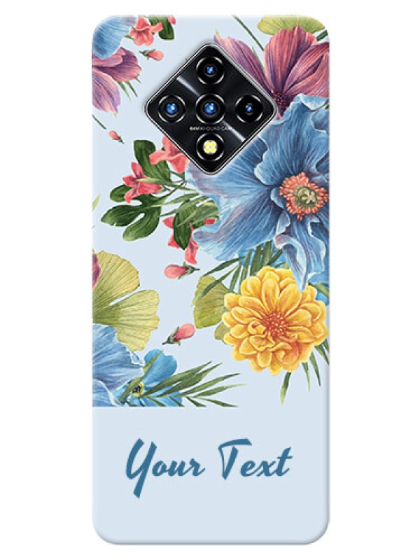 Custom Infinix Zero 8I Custom Phone Cases: Stunning Watercolored Flowers Painting Design