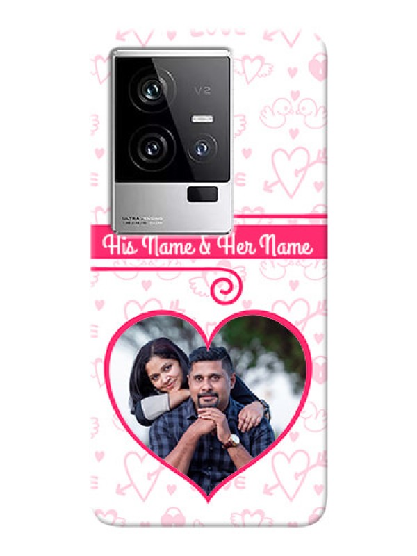 Custom iQOO 11 5G Personalized Phone Cases: Heart Shape Love Design