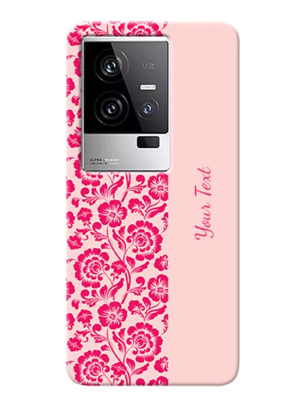 Custom iQOO 11 5G Phone Back Covers: Attractive Floral Pattern Design