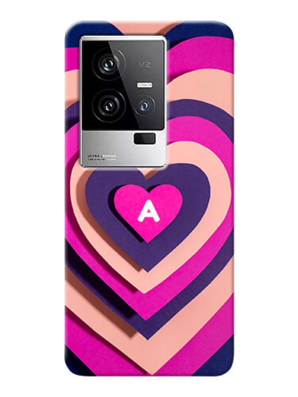 Custom iQOO 11 5G Custom Mobile Case with Cute Heart Pattern Design