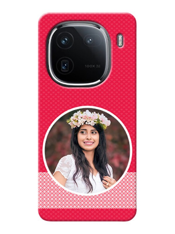 Custom iQOO 12 5G Mobile Covers Online: Pink Pattern Design