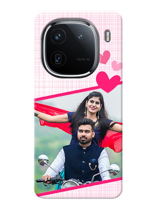 Custom iQOO 12 5G Personalised Phone Cases: Love Shape Heart Design