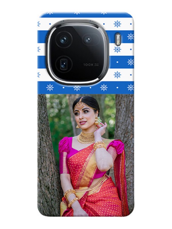 Custom iQOO 12 5G custom mobile covers: Snow Pattern Design