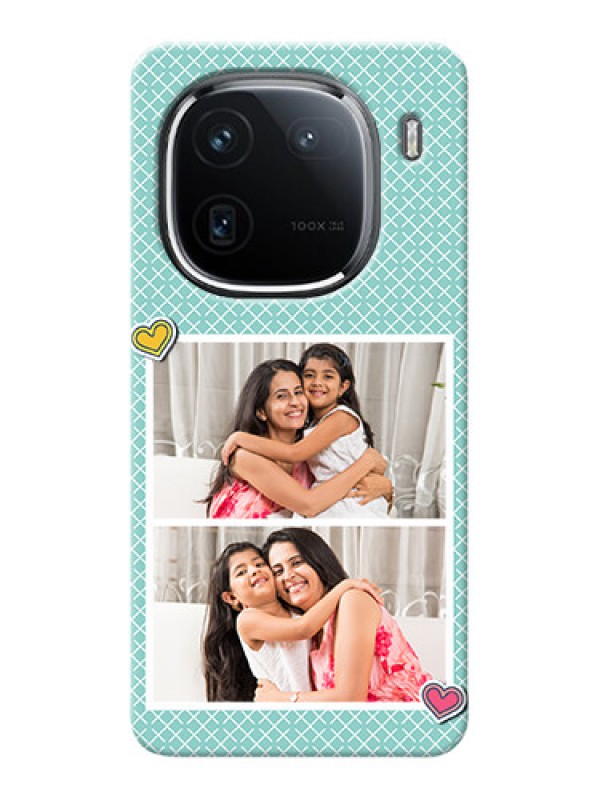 Custom iQOO 12 5G Custom Phone Cases: 2 Image Holder with Pattern Design