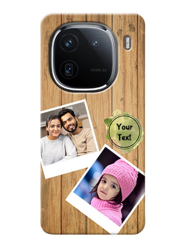 Custom iQOO 12 5G Custom Mobile Phone Covers: Wooden Texture Design