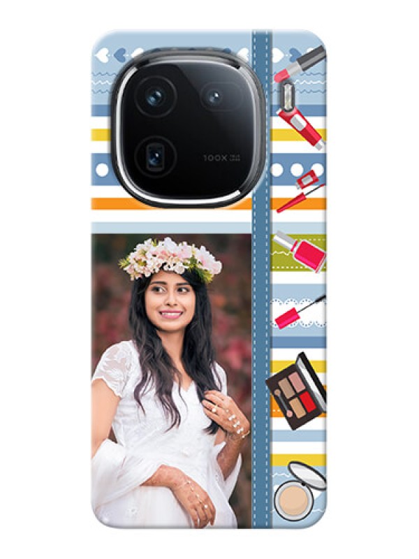 Custom iQOO 12 5G Personalized Mobile Cases: Makeup Icons Design