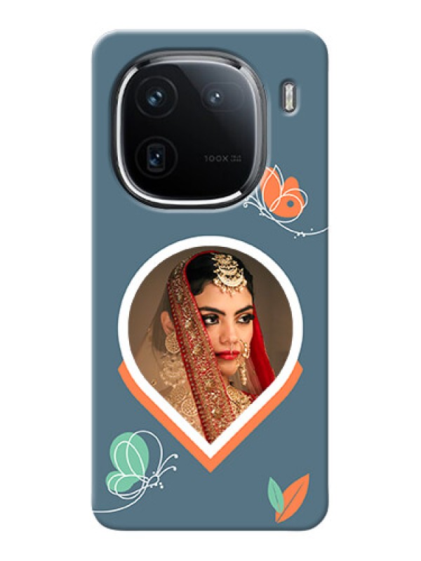 Custom iQOO 12 5G Custom Mobile Case with Droplet Butterflies Design
