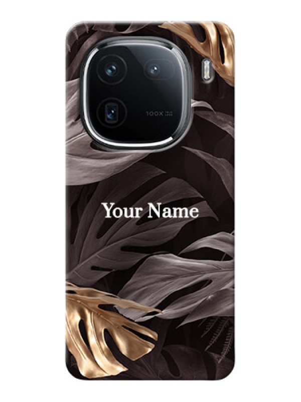 Custom iQOO 12 5G Personalised Phone Case with Wild Leaves digital paint Design