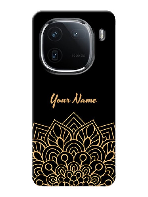 Custom iQOO 12 5G Custom Phone Case with Golden mandala Design