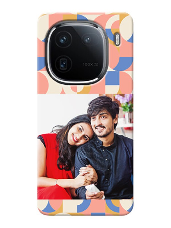 Custom iQOO 12 5G Photo Printing on Case with Semiwithcircle Maze Pattern Design