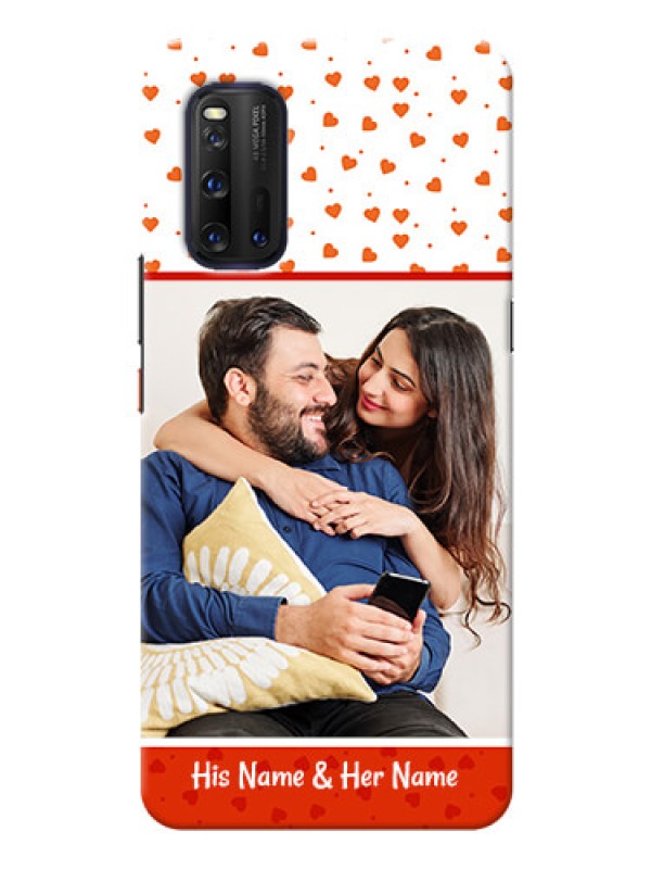 Custom IQOO 3 5G Phone Back Covers: Orange Love Symbol Design