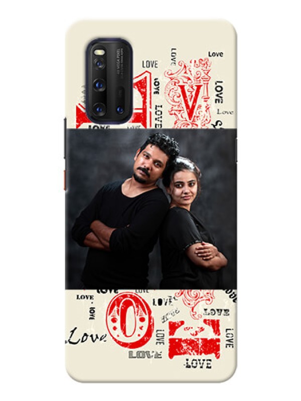 Custom IQOO 3 5G mobile cases online: Trendy Love Design Case