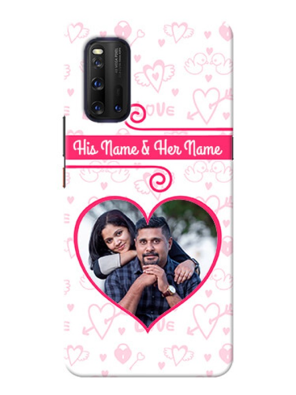 Custom IQOO 3 5G Personalized Phone Cases: Heart Shape Love Design