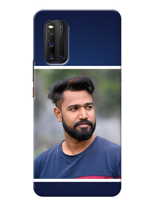 Custom IQOO 3 5G Mobile Cases: Simple Royal Blue Design