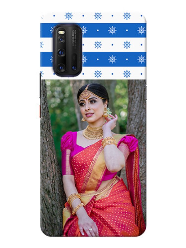 Custom IQOO 3 5G custom mobile covers: Snow Pattern Design