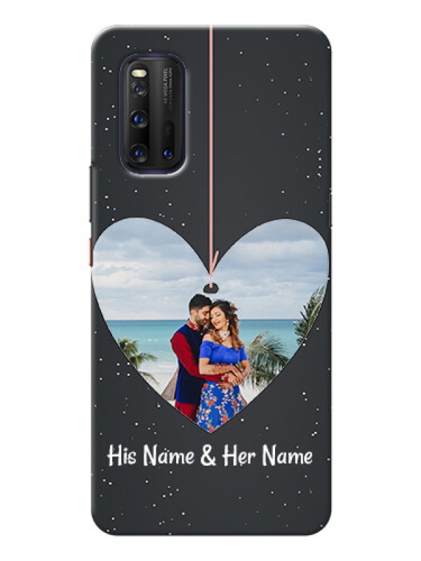 Custom IQOO 3 5G custom phone cases: Hanging Heart Design