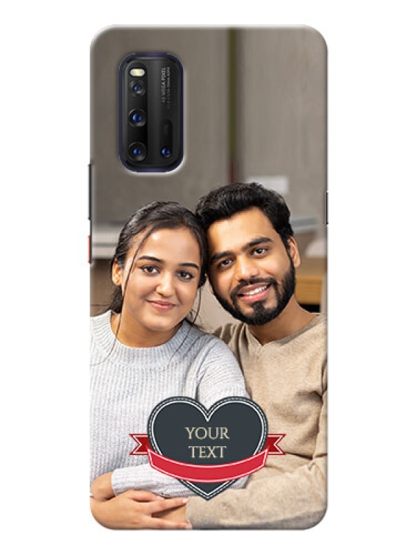 Custom IQOO 3 5G mobile back covers online: Just Married Couple Design