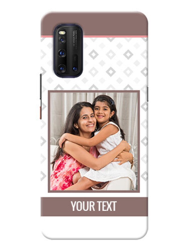 Custom IQOO 3 5G custom back covers: Simple Diamond Design