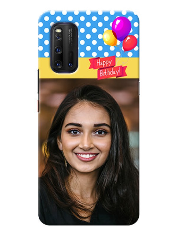 Custom IQOO 3 5G custom mobile back covers: Happy Birthday Design
