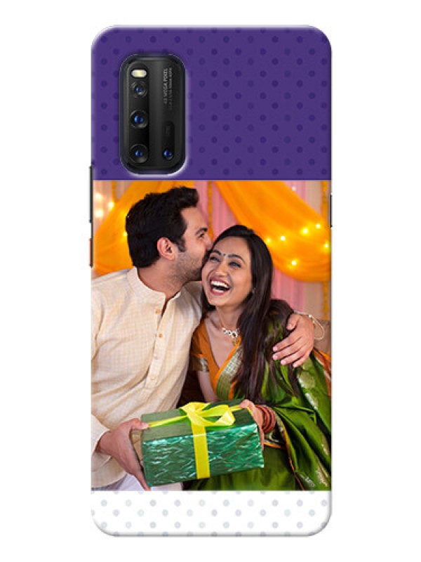 Custom IQOO 3 5G mobile phone cases: Violet Pattern Design