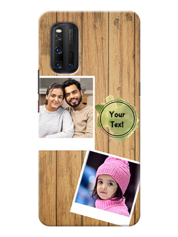 Custom IQOO 3 5G Custom Mobile Phone Covers: Wooden Texture Design