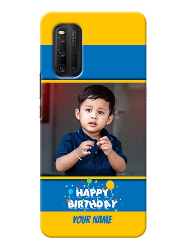 Custom IQOO 3 5G Mobile Back Covers Online: Birthday Wishes Design